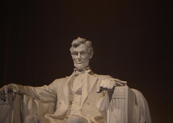 Lincoln Memorial Greeting Card featuring the photograph Lincoln Memorial 002 by George Bostian