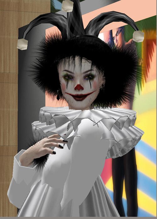 Clown Greeting Card featuring the photograph Louise Pagliacci by Phil Strang