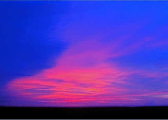  Greeting Card featuring the photograph Magenta Morning by Debbie Portwood
