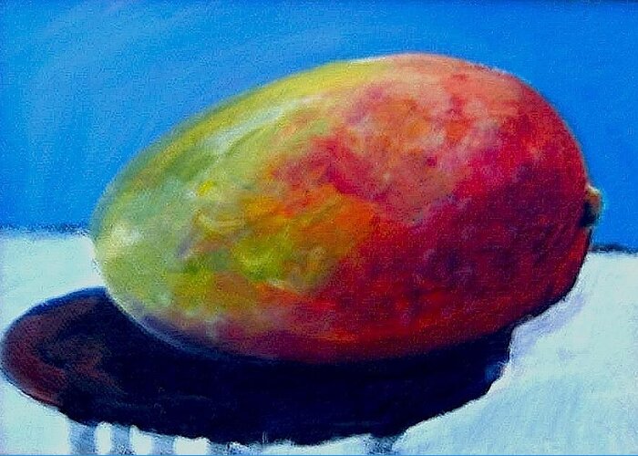 Paintings Greeting Card featuring the painting Mango by Les Leffingwell