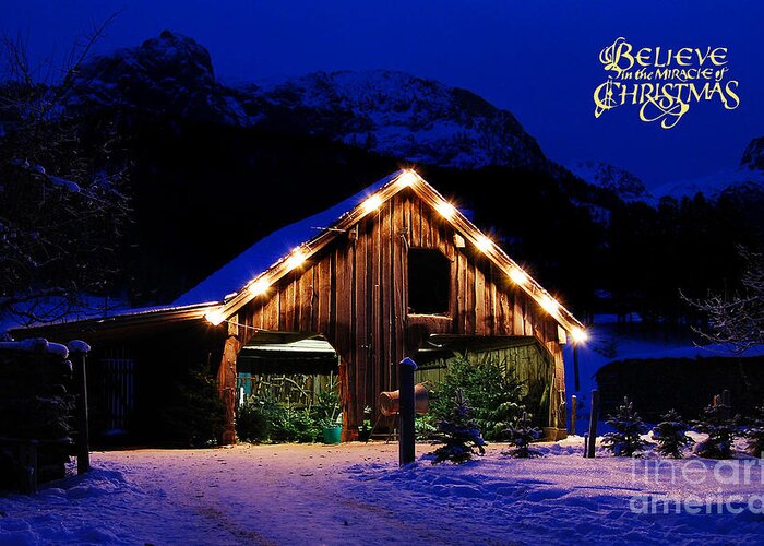 Winter Greeting Card featuring the photograph Miracle of Christmas by Sabine Jacobs