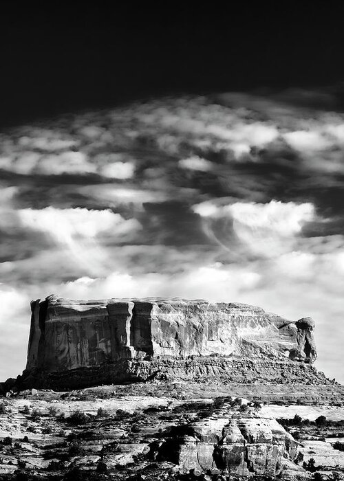 Canyon Greeting Card featuring the photograph Monitor Butte by Ray Kent