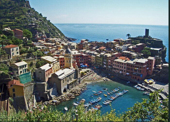 Italy Greeting Card featuring the photograph Monterosso Italy by Russell Todd