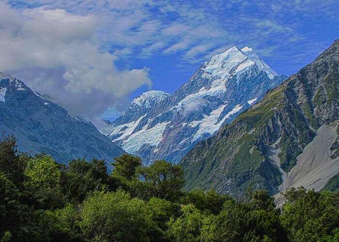 Mount Cook Greeting Card featuring the photograph Mount Cook by David Gleeson
