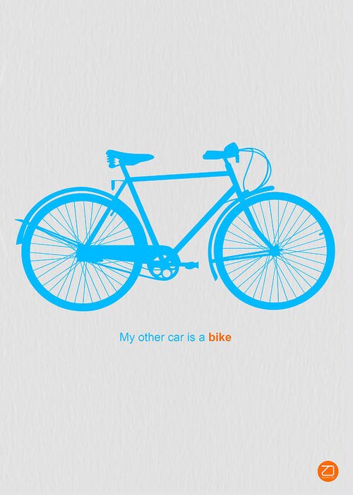  Greeting Card featuring the photograph My Other Car Is A Bike by Naxart Studio