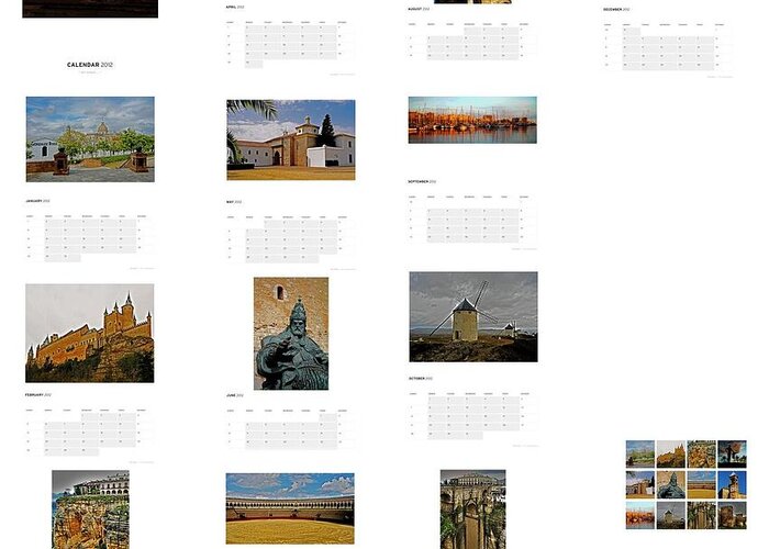 Europe Greeting Card featuring the photograph My Spain ... - Calendar 2012 by Juergen Weiss