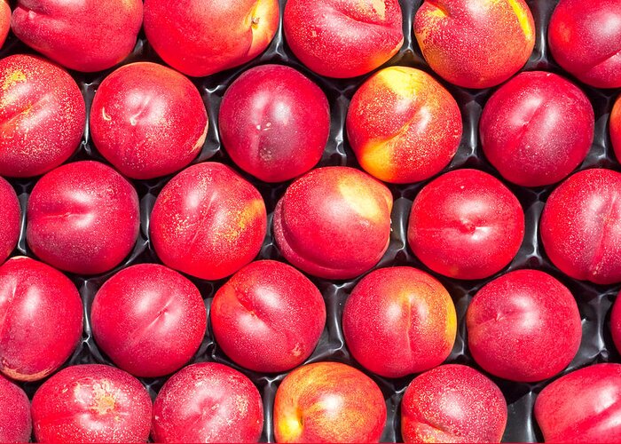 Agriculture Greeting Card featuring the photograph Nectarines by Tom Gowanlock