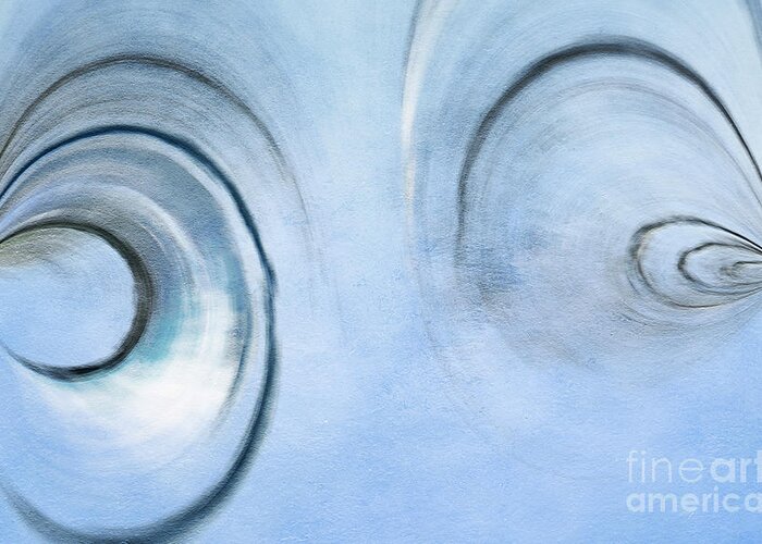 Shell .shells. Ocean Greeting Card featuring the digital art Ocean Shell..abstract by Elaine Manley