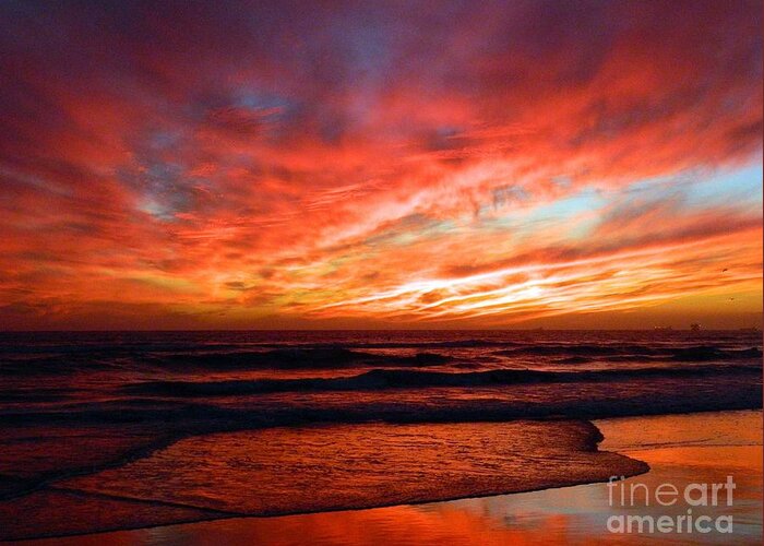 Beach Greeting Card featuring the photograph October Evenings by Everette McMahan jr