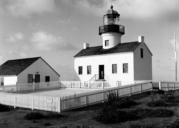 The Old Point Loma Lighthouse Greeting Card featuring the photograph Old Point Loma Lighthouse by Dean Robinson