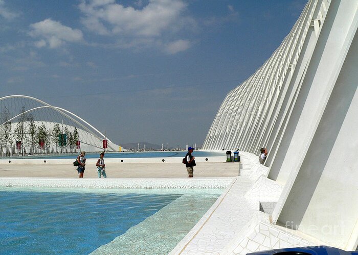 Reflecting Pool Greeting Card featuring the photograph Olympic Venue by David Bearden