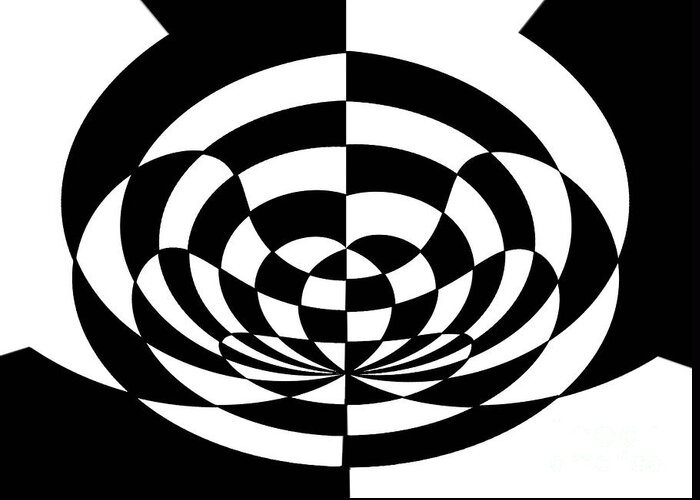 Op Art 2 Greeting Card featuring the painting Op Art 2 by Two Hivelys