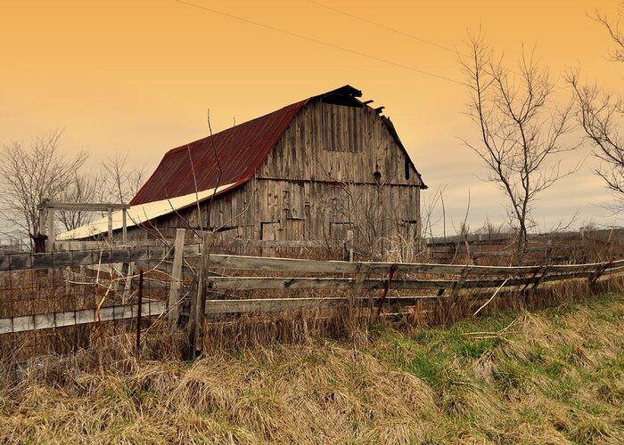 Barns Greeting Card featuring the photograph Ozark Barn 1 by Marty Koch