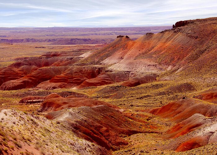 Painted Desert Greeting Card featuring the photograph Painted Desert by Mike McGlothlen