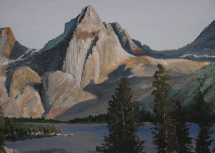 Sierras Greeting Card featuring the painting Painted Lady by Barbara Prestridge