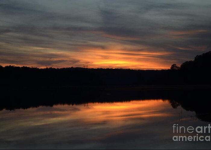 Sunset Greeting Card featuring the photograph Painted Picture Perfect by Donna Brown