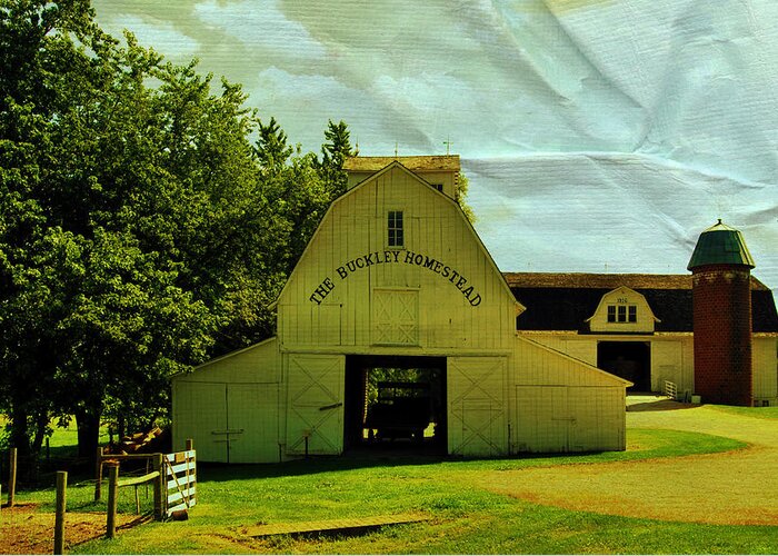 Barn Greeting Card featuring the photograph Paper Sky by Lora Mercado