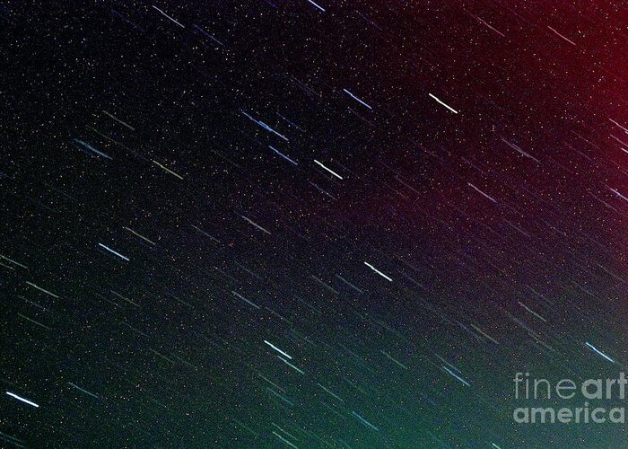 Meteor Greeting Card featuring the photograph Perseid Meteor Shower by Thomas R Fletcher