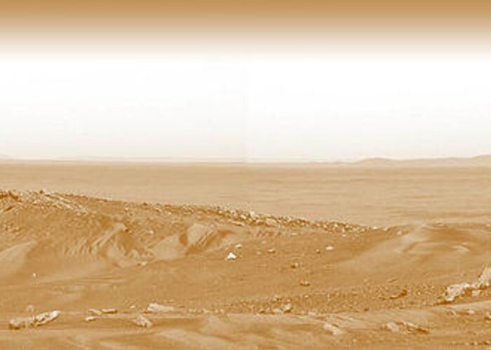 Photographer On Mars Greeting Card featuring the photograph Photographer on Mars by Larry Mulvehill