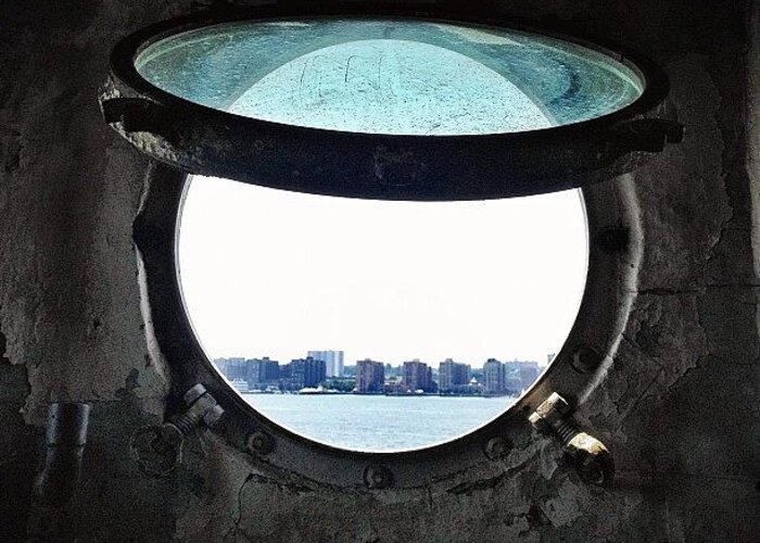 Circletastic Greeting Card featuring the photograph Porthole View by Natasha Marco