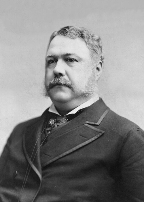 chester Arthur Greeting Card featuring the photograph President Chester Arthur - c 1882 by International Images