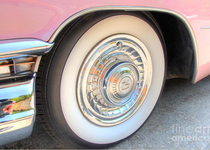 Cadillac Greeting Card featuring the photograph Pretty In Pink by Anthony Wilkening
