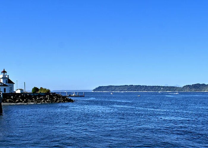 Lighthouse Greeting Card featuring the photograph Puget Sound Light Hosue by Rob Green