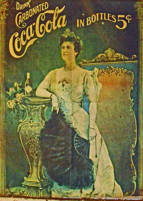 Queen Greeting Card featuring the photograph Queen Drinks Coca Coala by Cyryn Fyrcyd