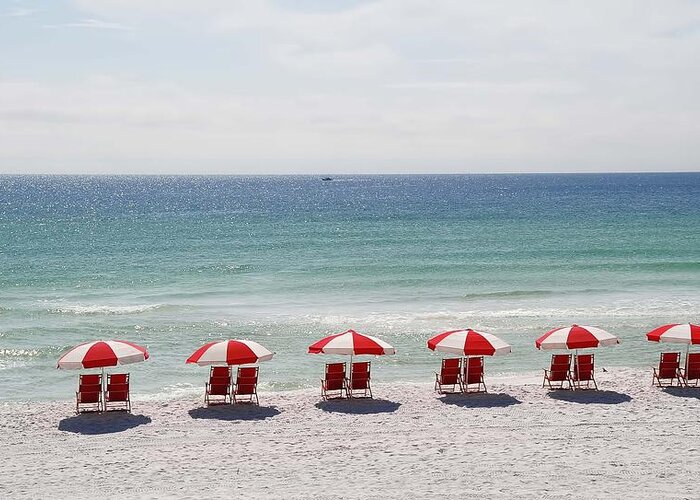 Destin Beach Greeting Card featuring the photograph Relaxing at the Beach by Renee Hardison