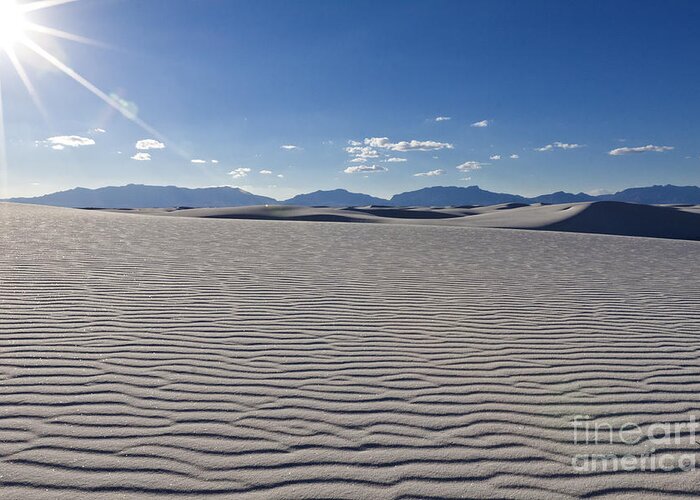 Landscape Greeting Card featuring the photograph Rippling White Sands n Sun by Scotts Scapes