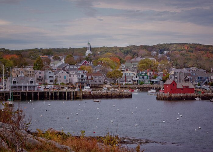 Rockport Greeting Card featuring the photograph Rockport Harbor by Tom Singleton
