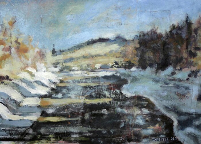 Winter Landscape Greeting Card featuring the painting Royal Deeside by Tom Smith