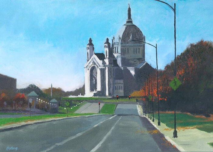 St Paul Greeting Card featuring the painting Saint Paul Saints by Holly Stone