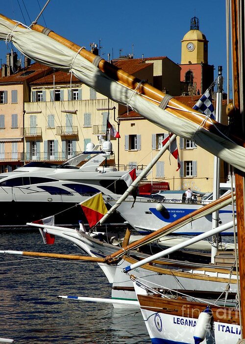 Boats Greeting Card featuring the photograph Saint Tropez Harbor by Lainie Wrightson