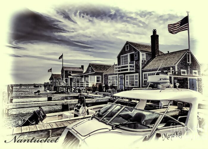 Nantucket Greeting Card featuring the photograph Salem Street - Nantucket Harbor by Jack Torcello