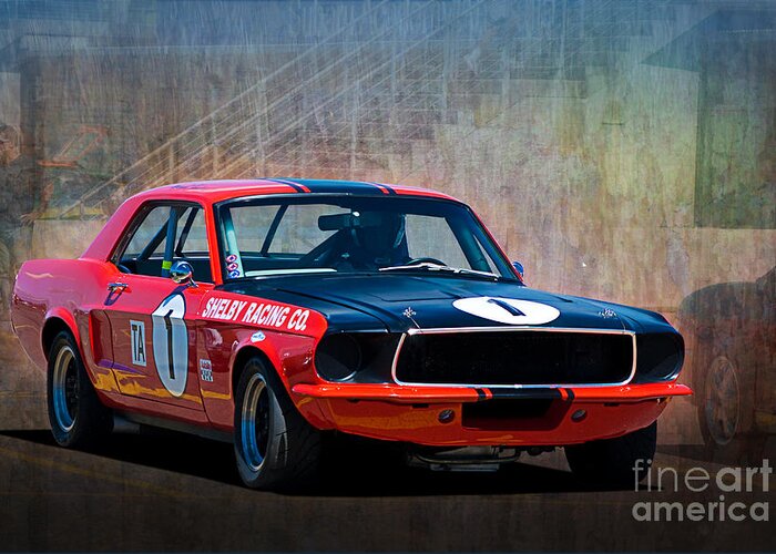 Ford Greeting Card featuring the photograph Shelby Racing Co Mustang by Stuart Row