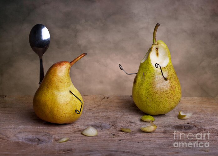 Pear Greeting Card featuring the photograph Simple Things 13 by Nailia Schwarz