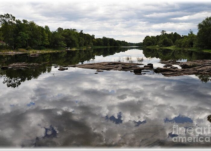 Reflection Greeting Card featuring the photograph Sky in the Water by Cheryl Baxter