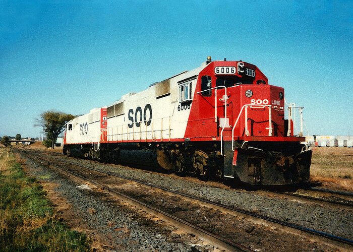 Soo Greeting Card featuring the photograph Soo Line SD60s 1 by John Brueske