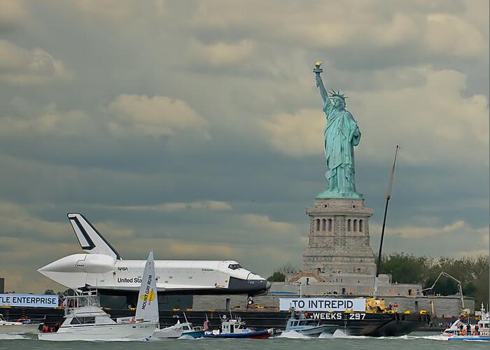 Space Shuttle Greeting Card featuring the photograph Space Shuttle Enterprise 1 by Tom Callan