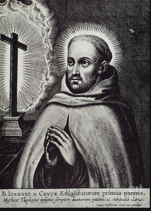 16th Century Greeting Card featuring the photograph St. John Of The Cross by Granger