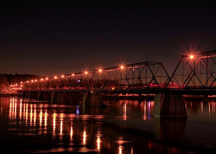 Bridge Greeting Card featuring the photograph Star Bridge by Deborah Crew-Johnson