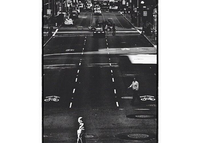 Insta_pick_bw Greeting Card featuring the photograph Steppin' To The A.m by David Root