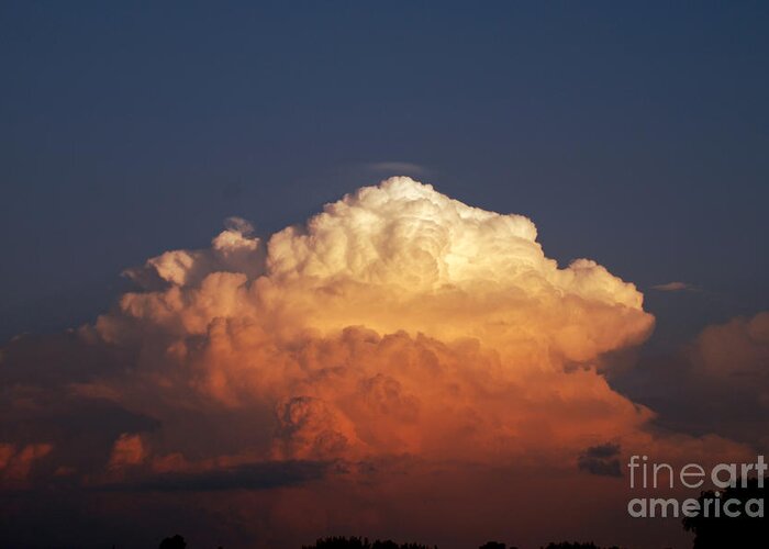 Storm Clouds Greeting Card featuring the photograph Storm Clouds at Sunset by Mark Dodd