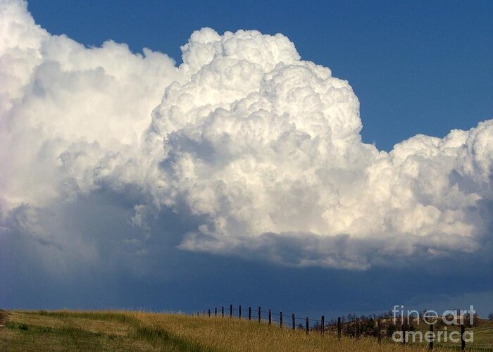 Clouds Greeting Card featuring the photograph Storm's A Brewin' by Dorrene BrownButterfield