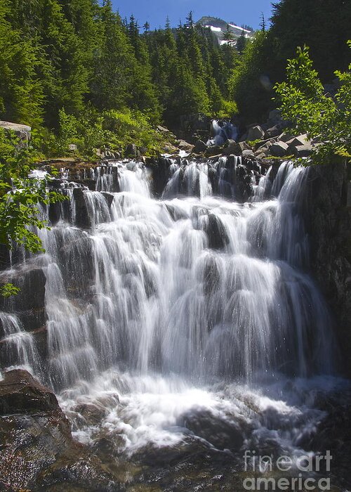 Photography Greeting Card featuring the photograph Sunbeam Falls by Sean Griffin