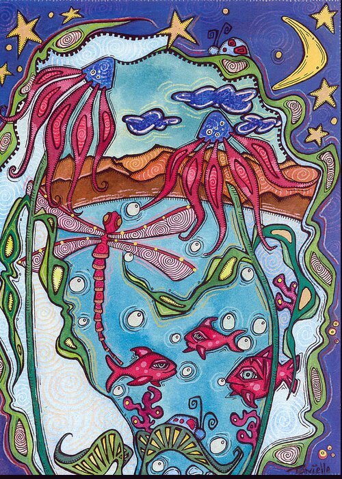 Nature Greeting Card featuring the painting Sweet Dreams by Tanielle Childers