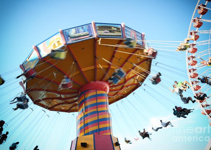 Swings Greeting Card featuring the photograph Swings by Leslie Leda