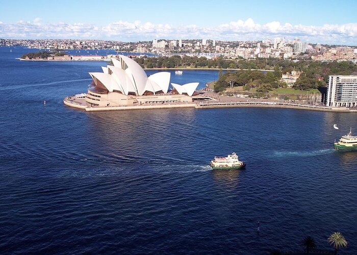 Sydney Opera House Greeting Card featuring the photograph Sydney Opera House by Marlene Challis