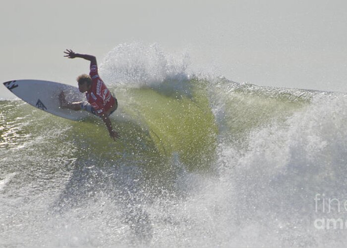 Surf Greeting Card featuring the photograph Taj Burrow at QS Pro 2011 by Scott Evers